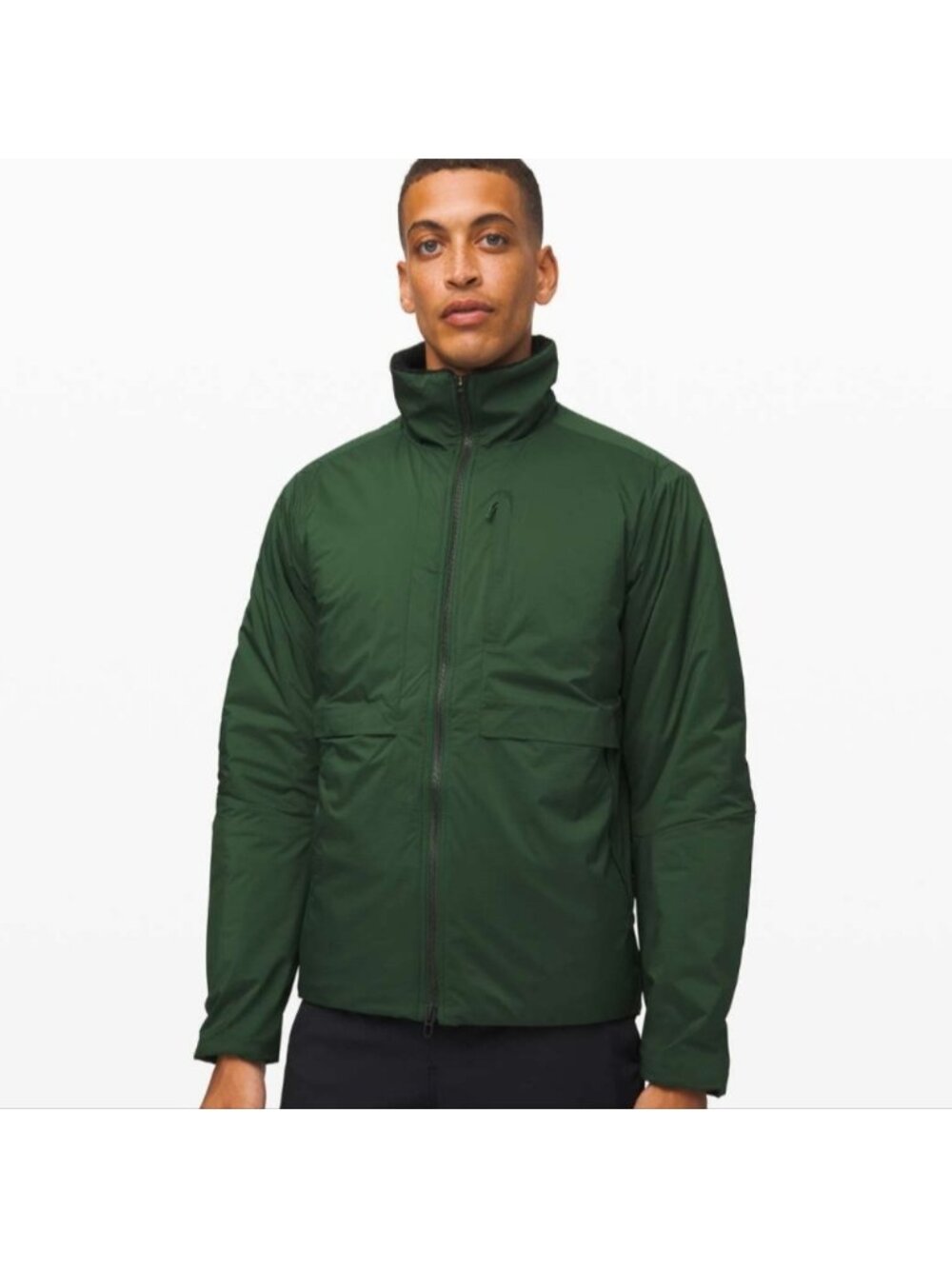 Lululemon Requisition Bomber Envy Green / Heathered Black like new